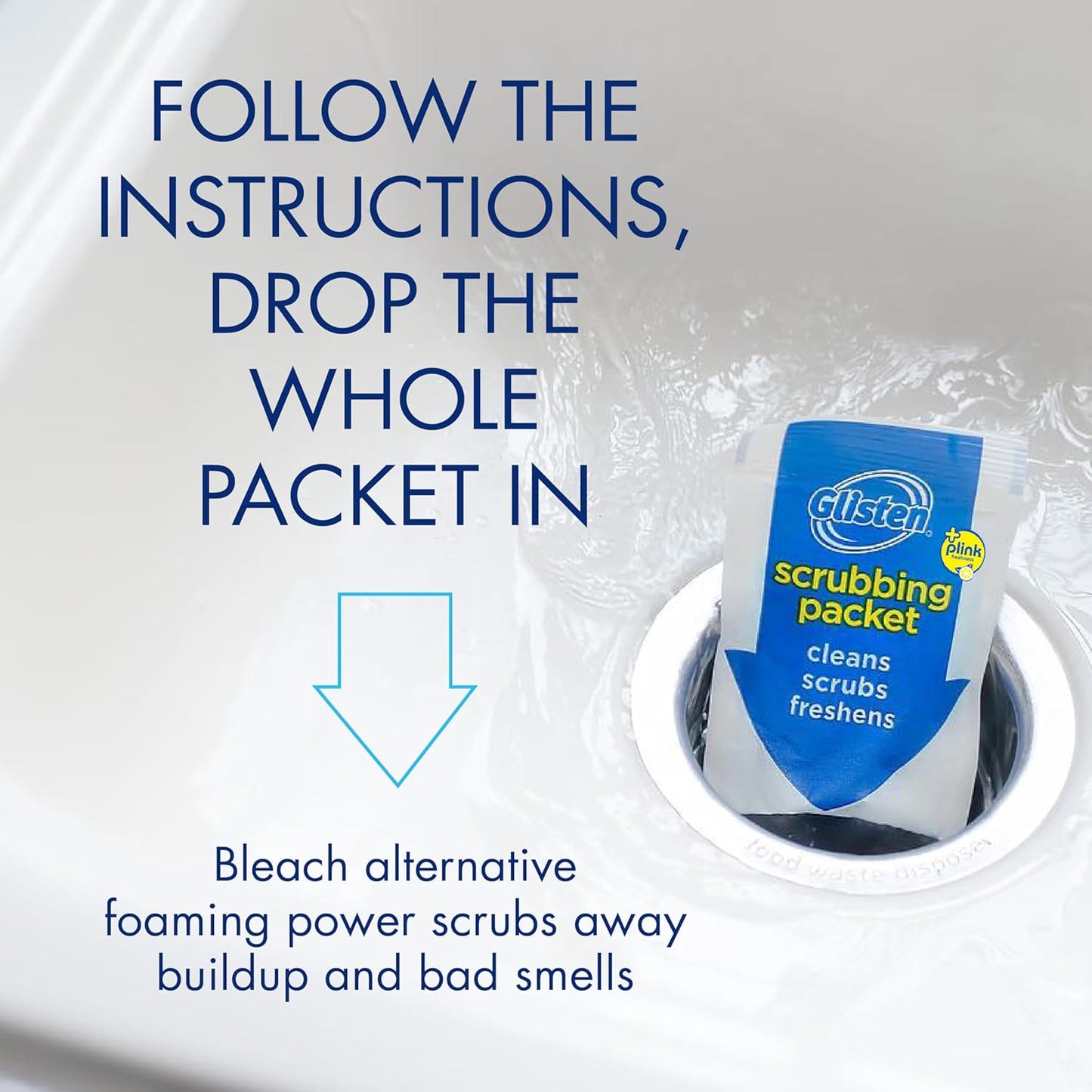 Fix Smelly, Slow Disposals and Keep Them Running Smoothly with Glisten Cleaning Packets